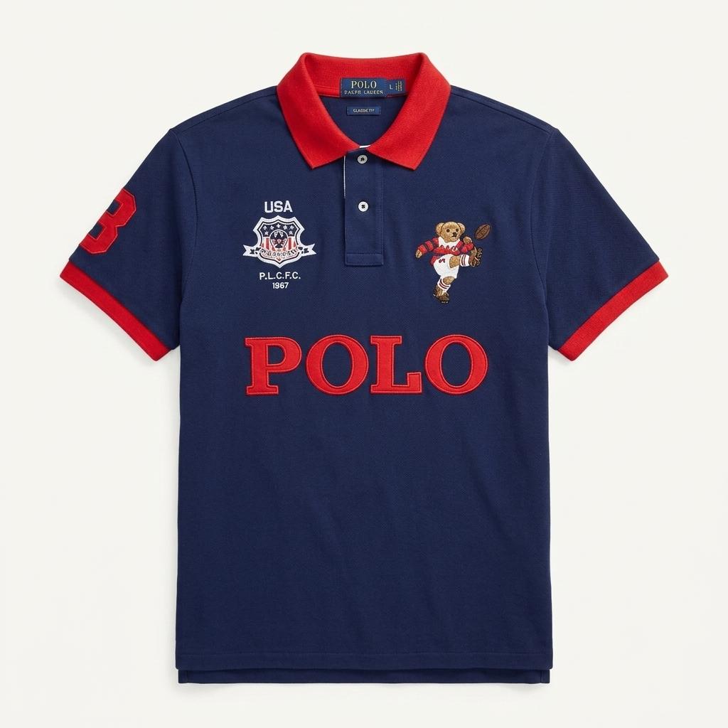 POLO RALPH LAUREN 폴로베어 빅로고 카라 티셔츠 L 1