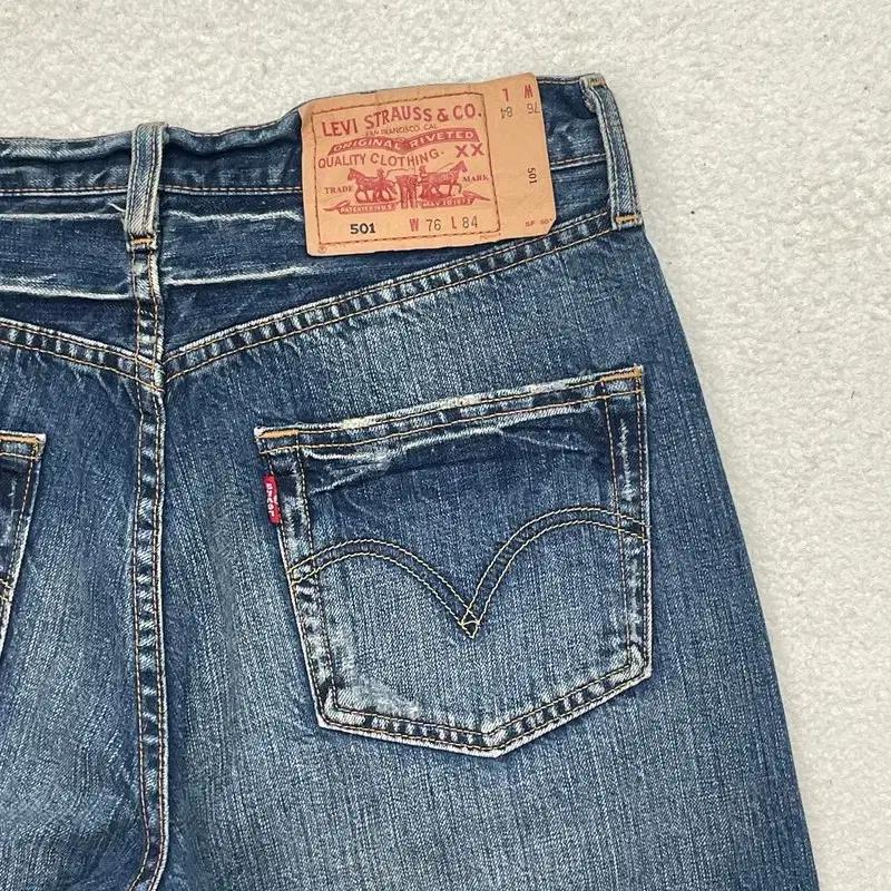 LEVI'S 501 데님팬츠 W76 L84 5