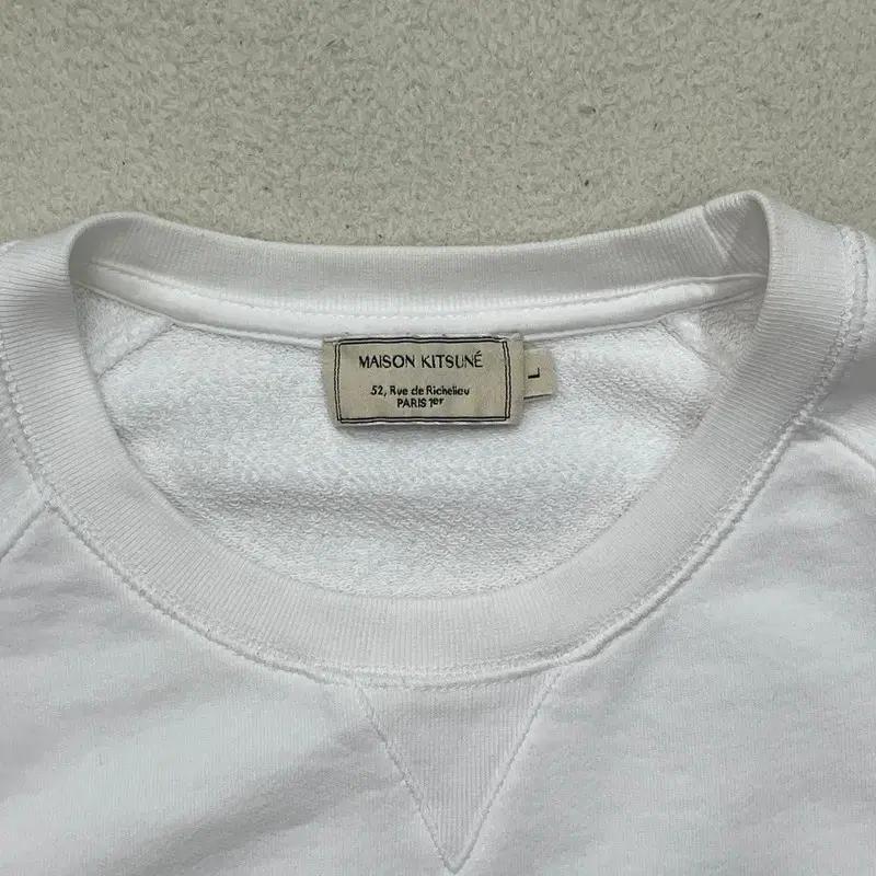 MAISON KITSUNE 나그랑 맨투맨 화이트 L 4