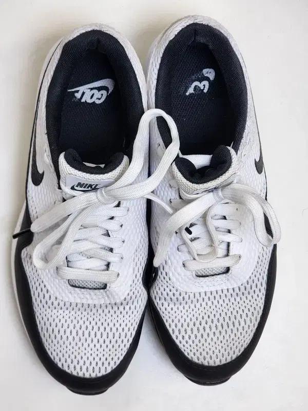 NIKE 에어맥스 1 골프 화이트 블랙 245 5