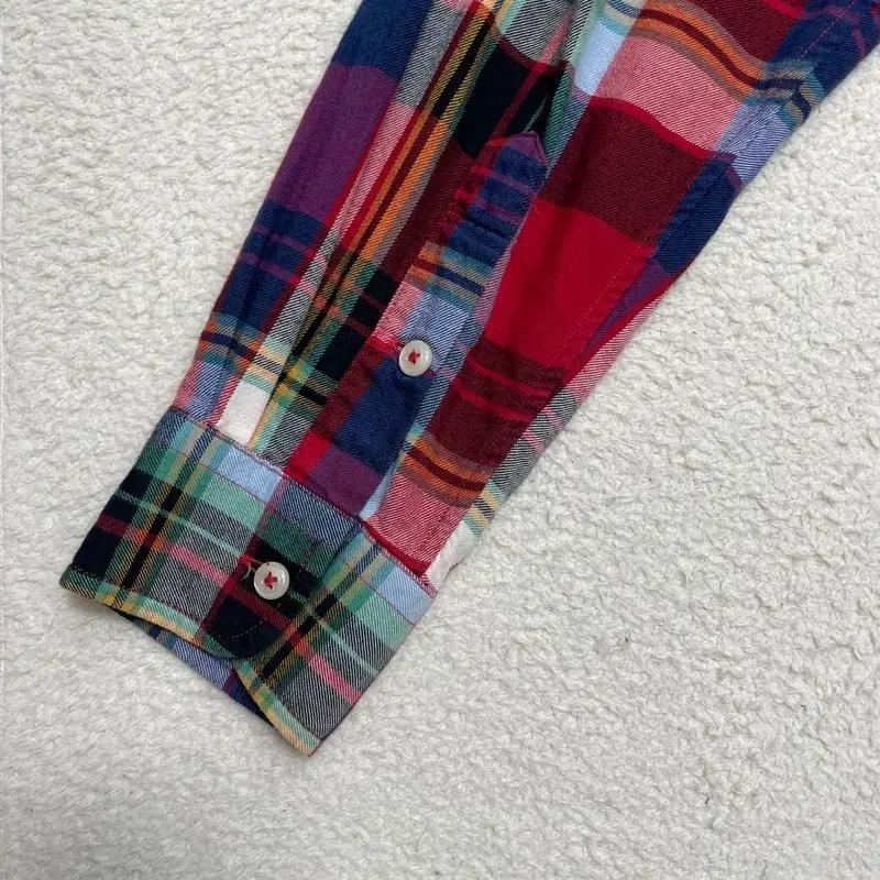 POLO BY RALPH LAUREN 깅엄체크 셔츠 레드 L 14-16 4