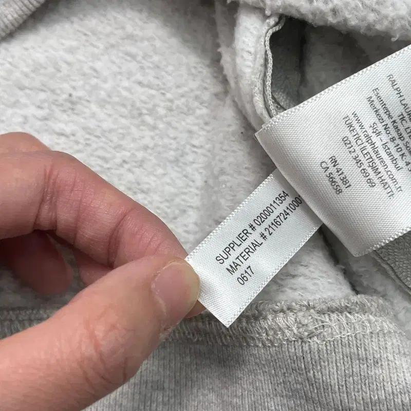 POLO BY RALPH LAUREN 사이드 집업 맨투맨 그레이 M 6