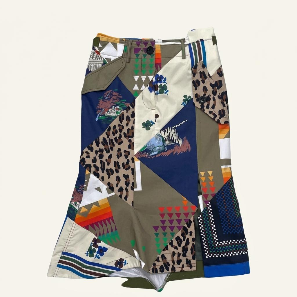 SACAI x HANK WILLIS  언발란스  스커트 1