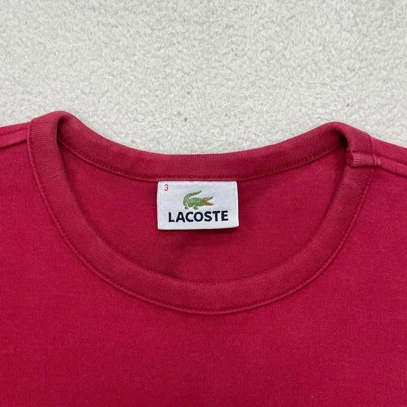 LACOSTE 스트라이프 롱슬리브 3 4