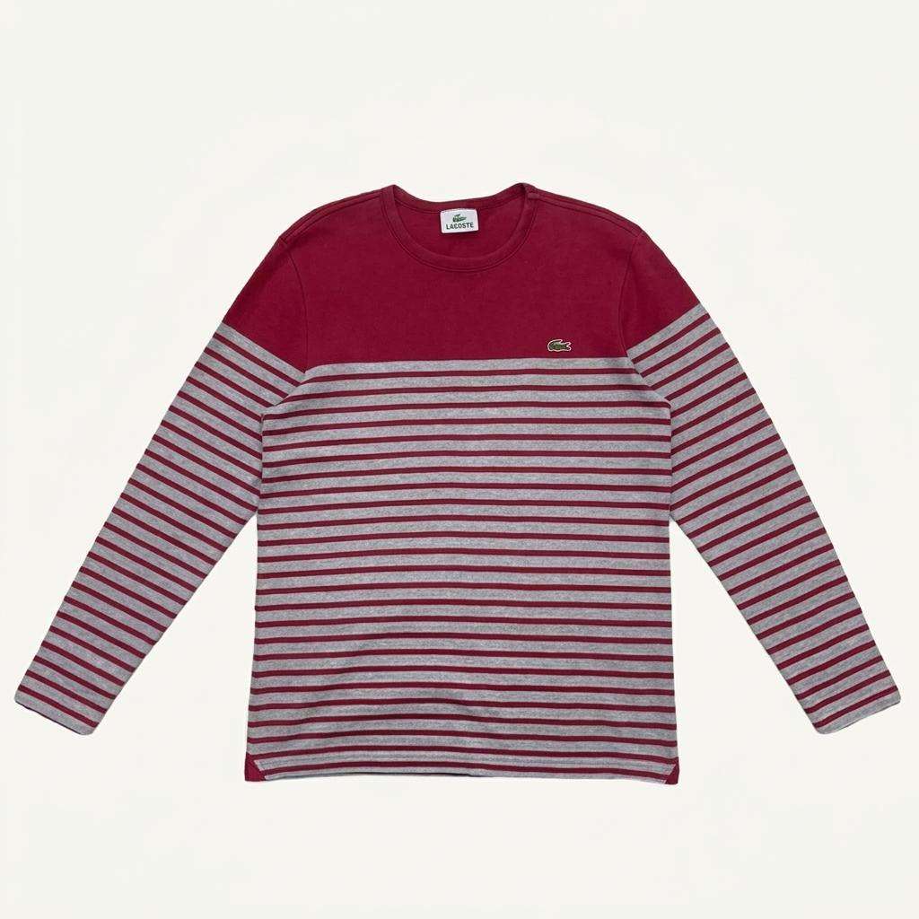 LACOSTE 스트라이프 롱슬리브 3 1