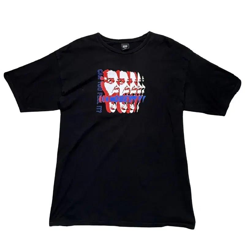 OBEY 블랙 프린팅 반팔 XL 2