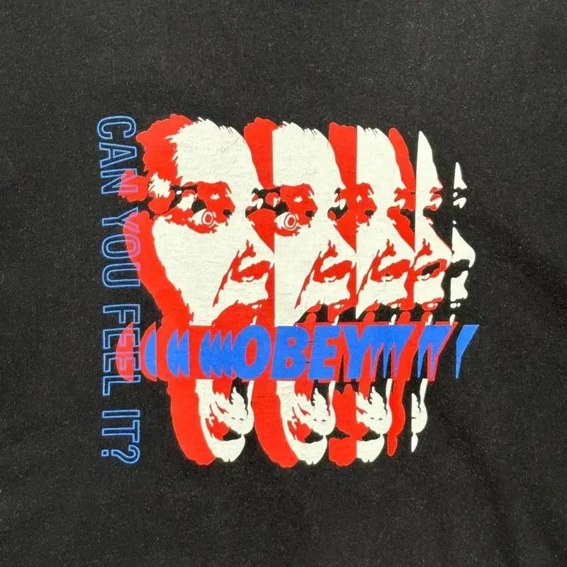 OBEY 블랙 프린팅 반팔 XL 3