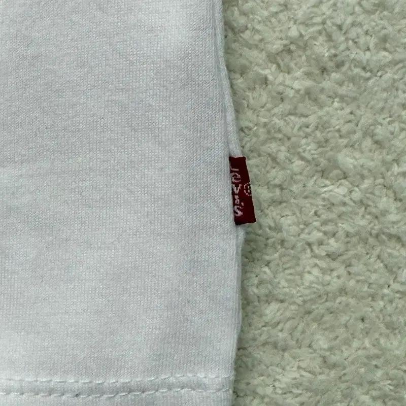 LEVI'S 화이트 프린팅 반팔 L 4