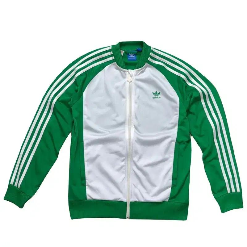 ADIDAS 그린 화이트 배색 트랙탑 79 2