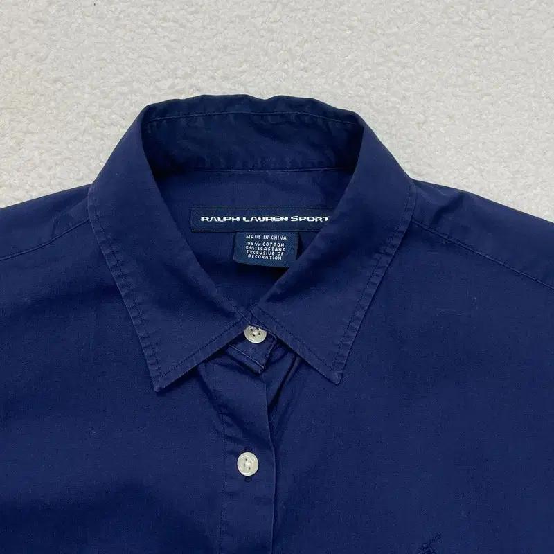 RALPH LAUREN SPORTS 5부 소매 스판 셔츠 네이비 6 4