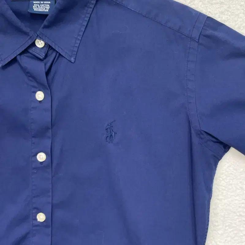 RALPH LAUREN SPORTS 5부 소매 스판 셔츠 네이비 6 3