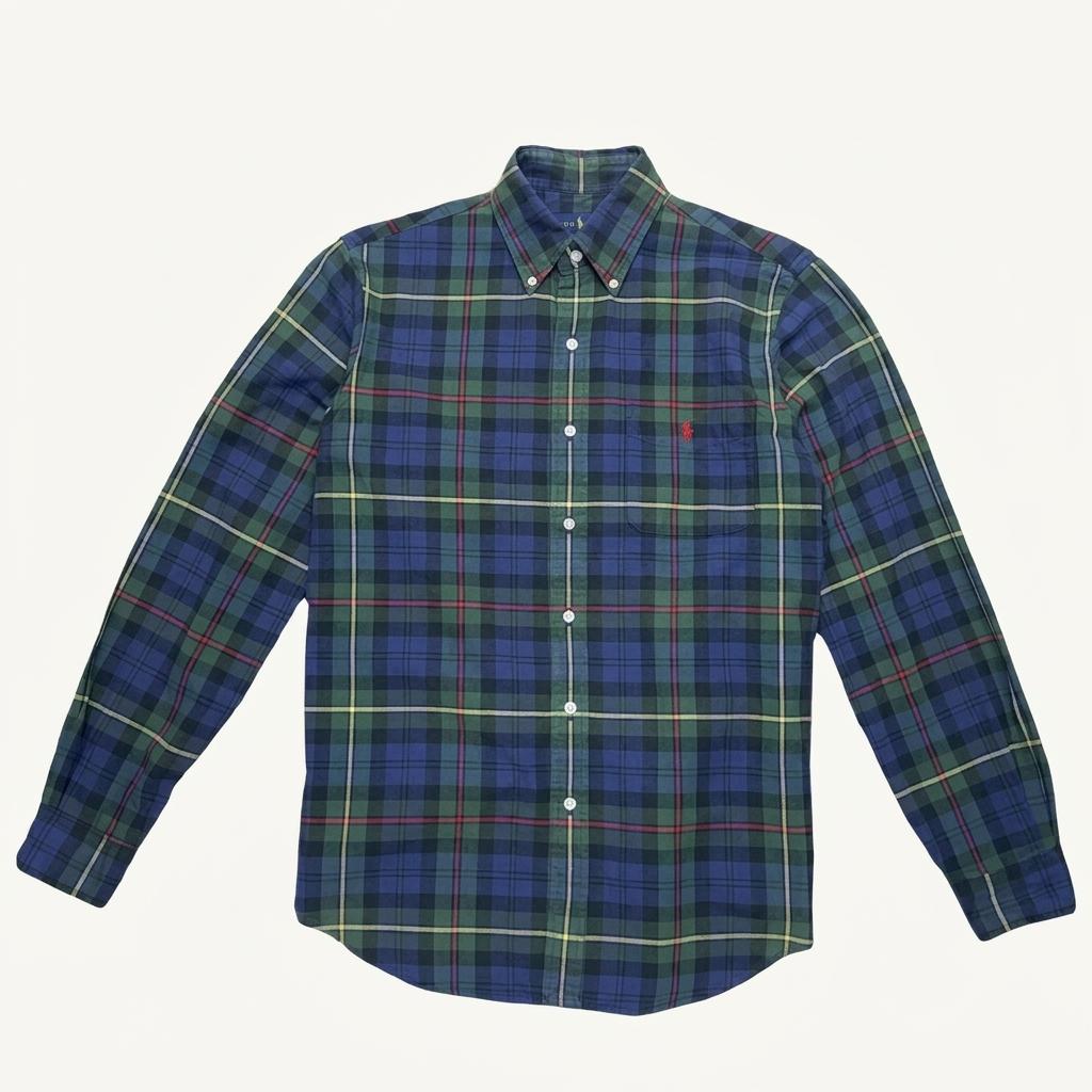 POLO BY RALPH LAUREN 타탄 포켓 체크 셔츠 M 1