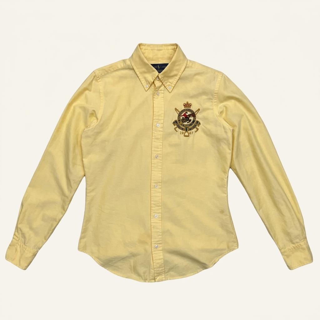 RALPH LAUREN 여성용 빅포니 자수 옥스퍼드 셔츠 6 1