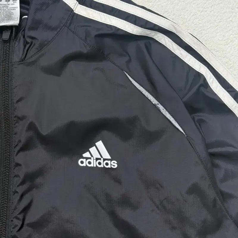 ADIDAS 올드스쿨 블랙 삼선 바람막이 M 3