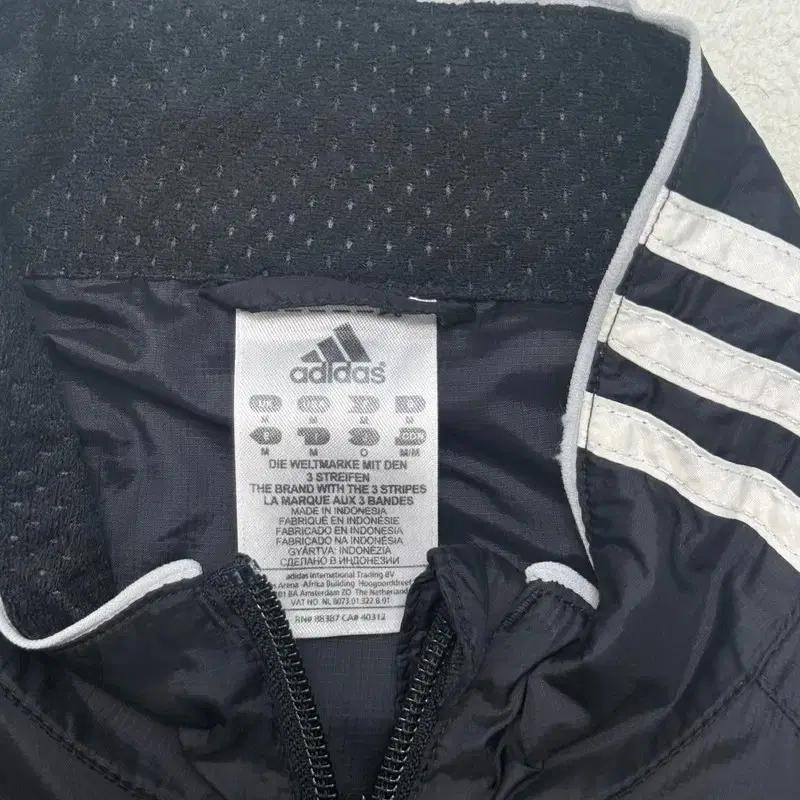 ADIDAS 올드스쿨 블랙 삼선 바람막이 M 5