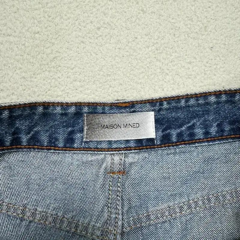MAISON MINED 데님 버뮤다 쇼츠 M 4