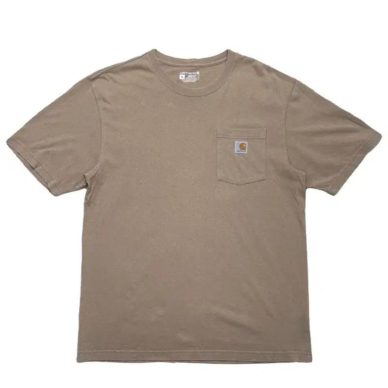CARHARTT 루즈핏 포켓 반팔티 베이지 M 2