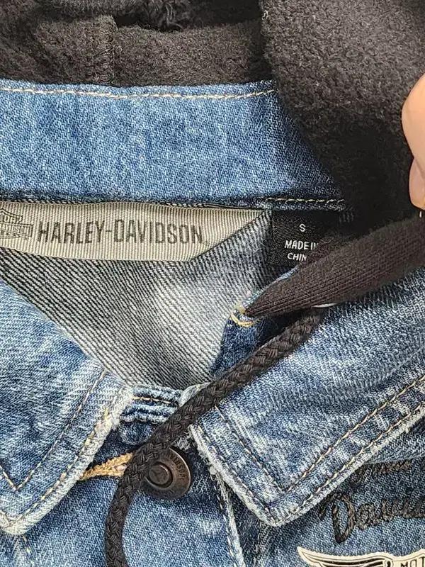 HARLEY-DAVIDSON 여성용 후드 바이커 자켓 S 8