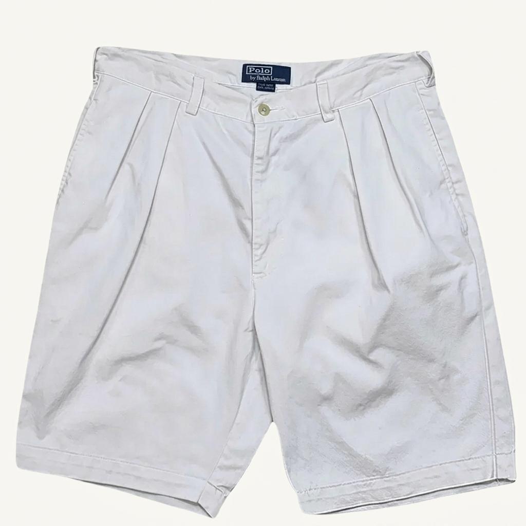 RALPH LAUREN 핀턱 치노 하프팬츠 34 1