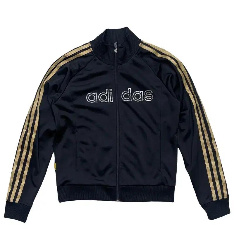 ADIDAS 큐빅 빅로고 검금 트랙탑 져지 블랙 85 2