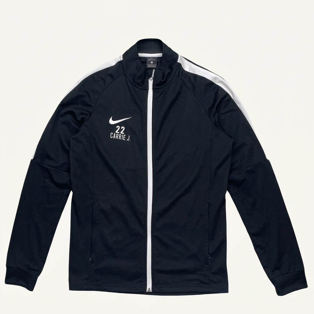 NIKE 스우시 자수 집업 블랙 L 1