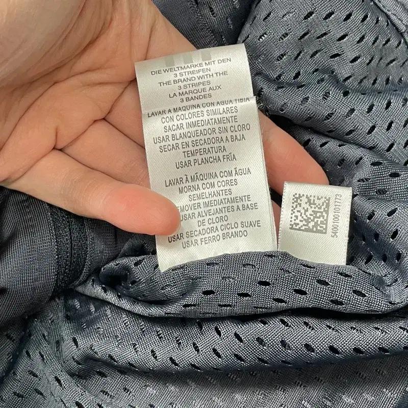ADIDAS 노카라 배색 트랙탑 져지 네이비 S 6