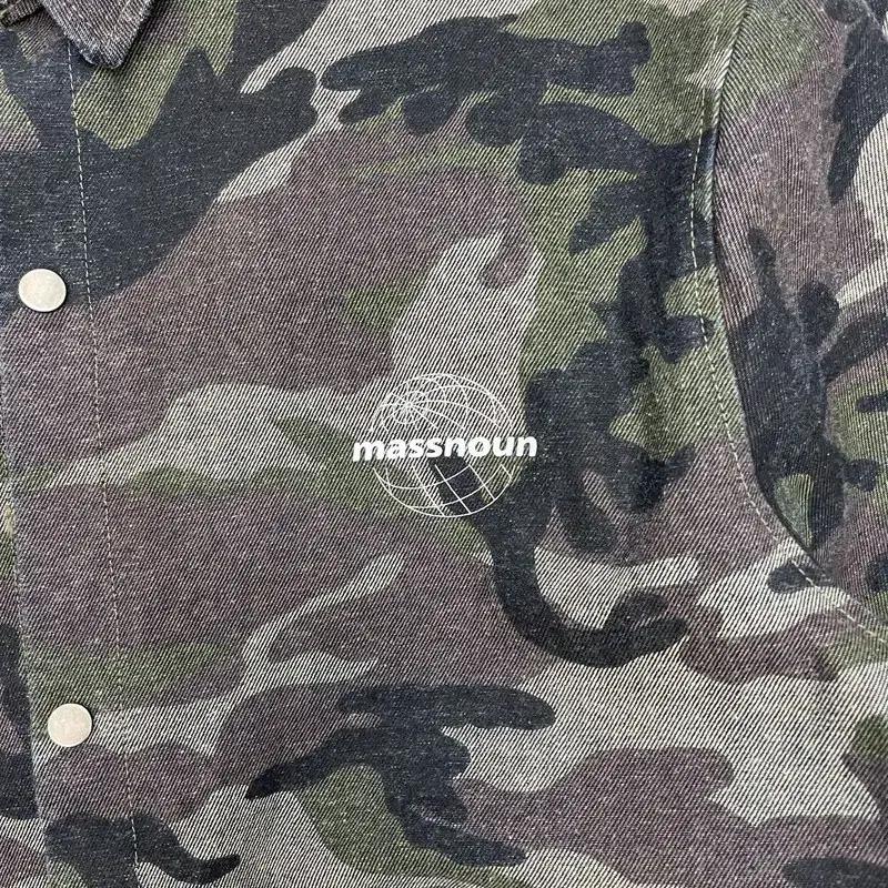MASSNOUN 카모플라쥬 데님 코치 자켓 L 4