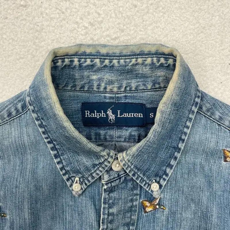 POLO BY RALPH LAUREN 청둥오리 자수 데님 셔츠 S 5