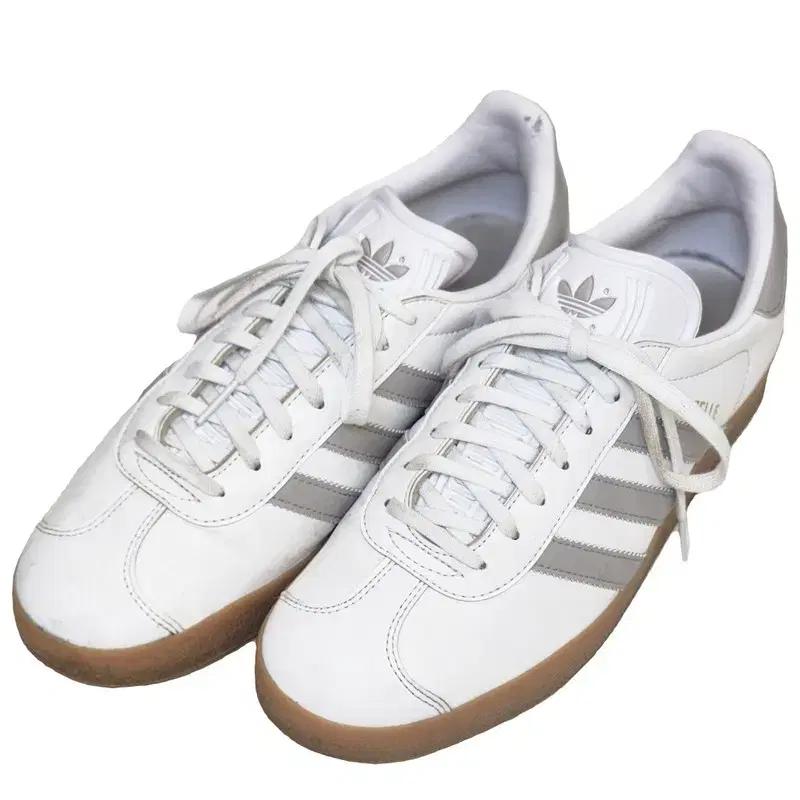 ADIDAS 가젤 화이트 그레이 260 2