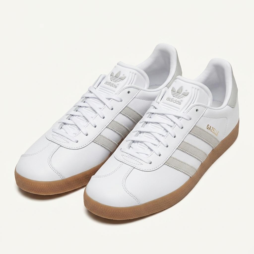 ADIDAS 가젤 화이트 그레이 260 1