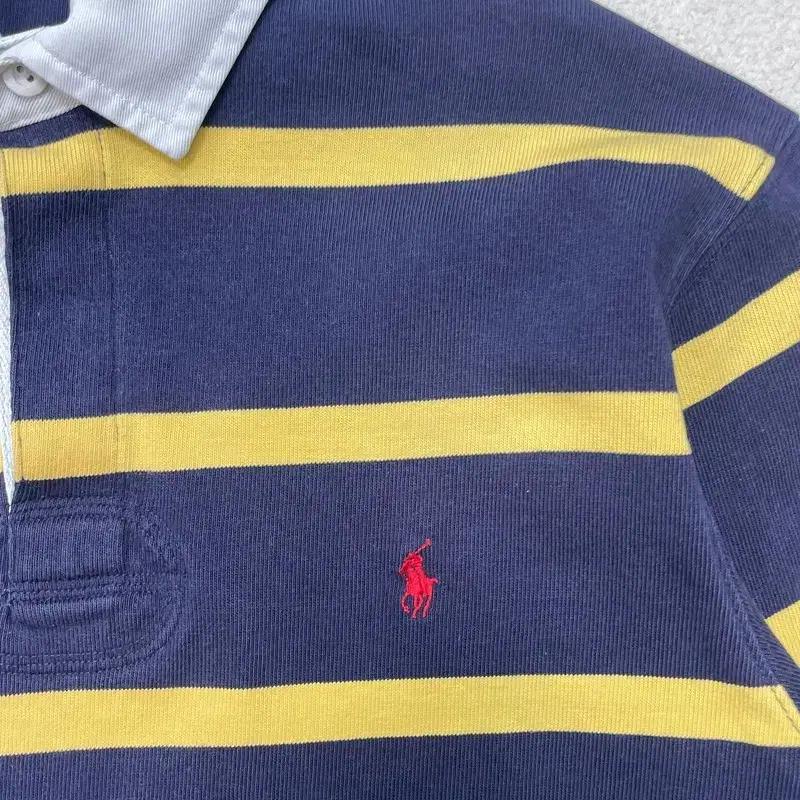POLO BY RALPH LAUREN 럭비티 네이비+옐로우 S 3