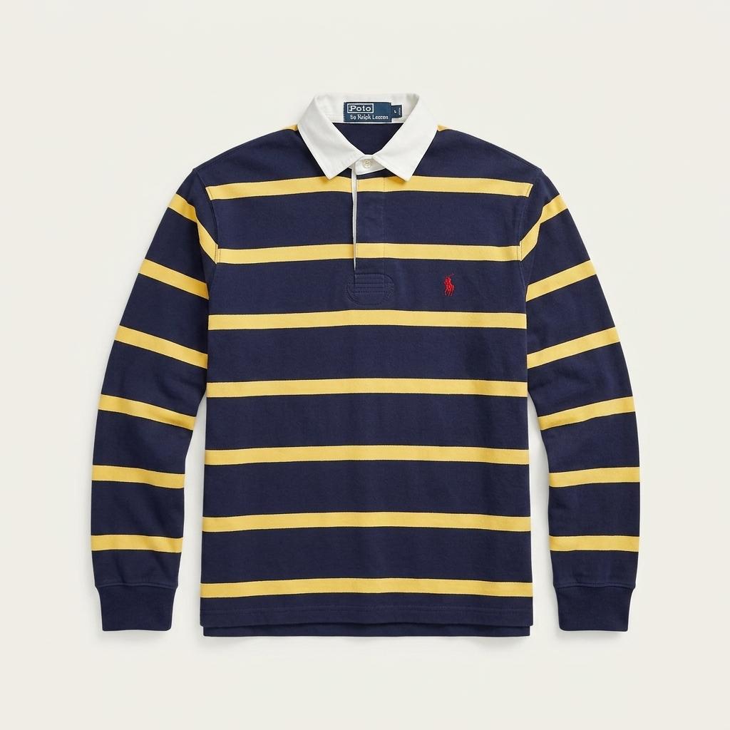 POLO BY RALPH LAUREN 럭비티 네이비+옐로우 S 1