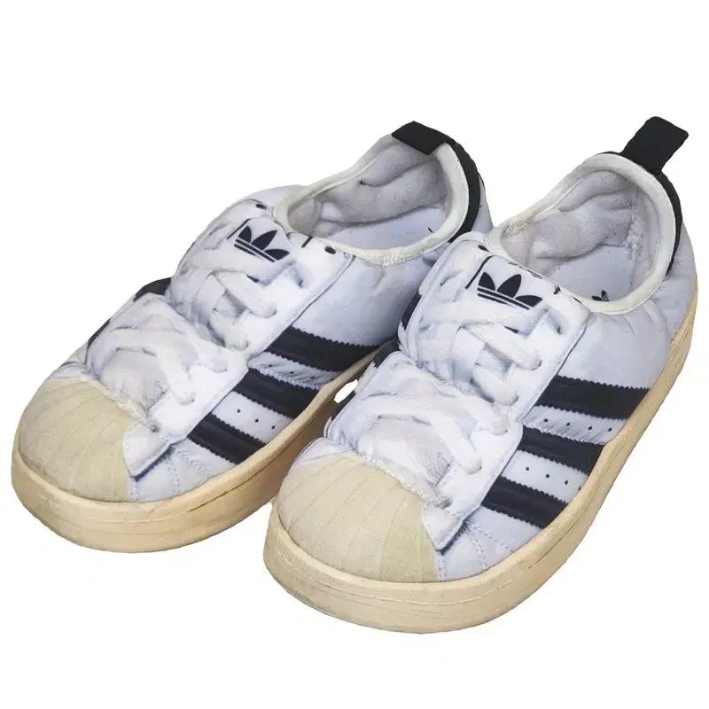 ADIDAS 퍼피렛 슈퍼스타 클라우드 화이트 235 2