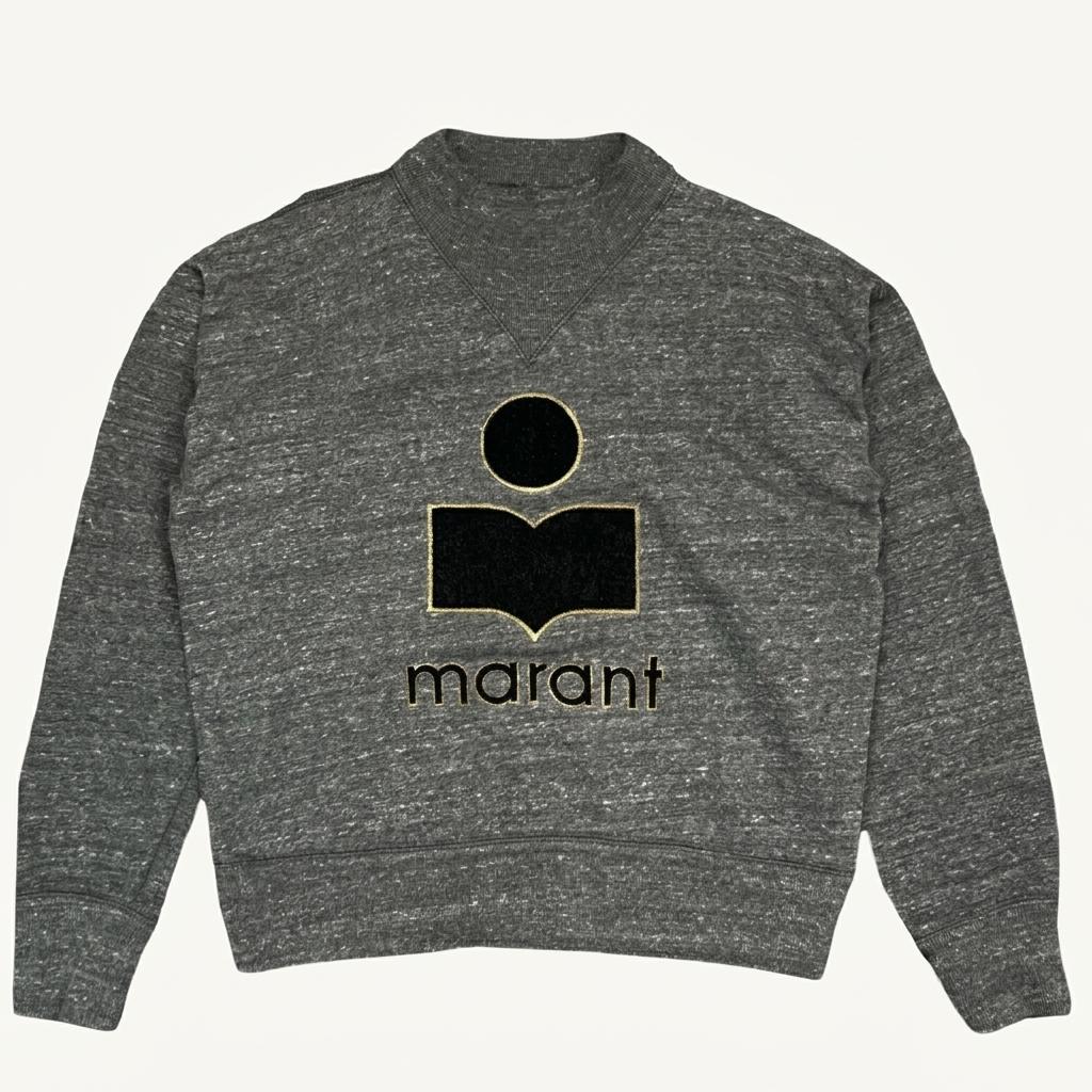 ISABEL MARANT ETOILE  벨벳로고 자수 맨투맨 1