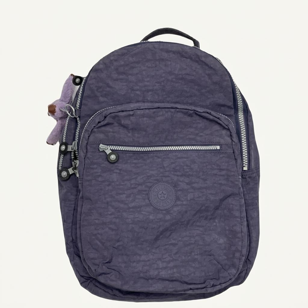 KIPLING 네이비 퍼플 빅백팩 1