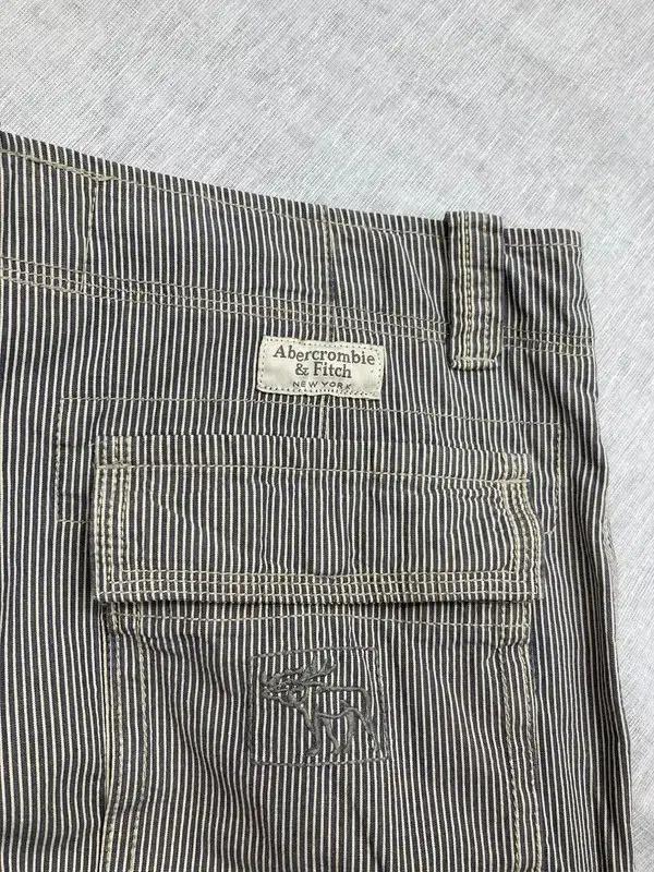 ABERCROMBIE & FITCH 스트라이프 카고 하프팬츠 36 3