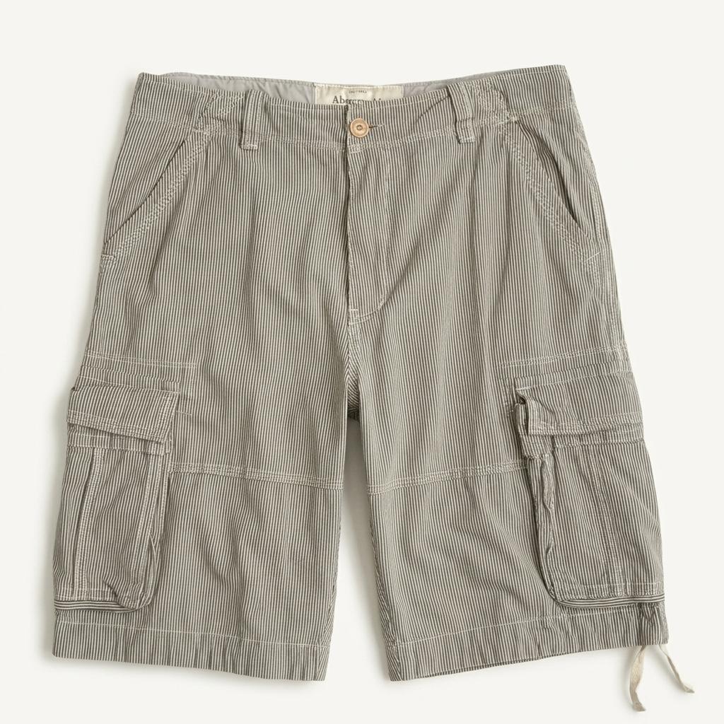 ABERCROMBIE & FITCH 스트라이프 카고 하프팬츠 36 1