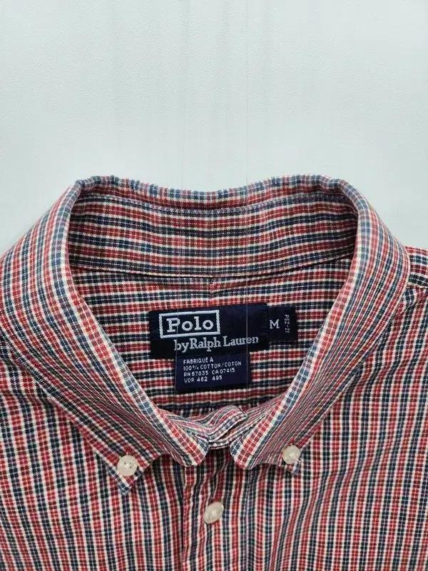 POLO BY RALPH LAUREN 레드 체크 셔츠 M 7