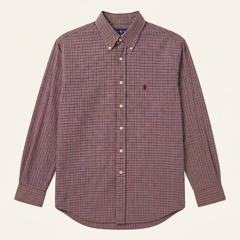 POLO BY RALPH LAUREN 레드 체크 셔츠 M 1