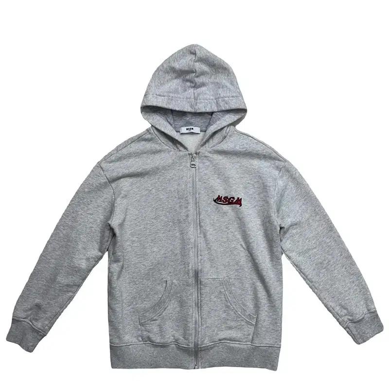 MSGM 키즈 그레이 후드집업 2