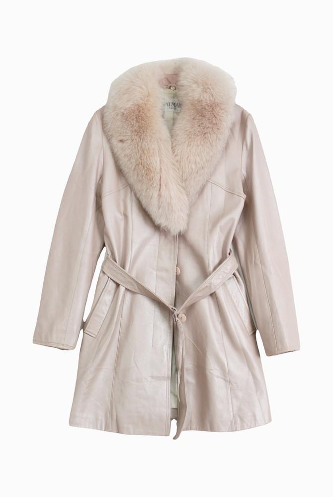 (70%세일) #BALMAIN PARIS 발망 양가죽 혼방 펄핑크 (85660) 2