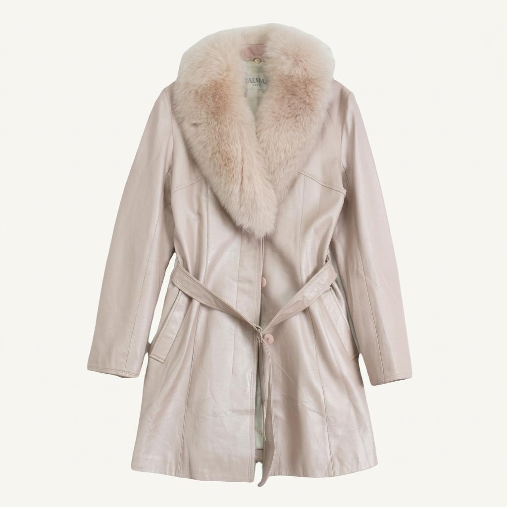 (70%세일) #BALMAIN PARIS 발망 양가죽 혼방 펄핑크 (85660) 1