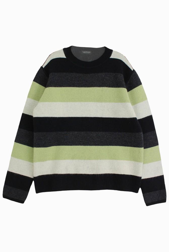 (70%세일) #LANVIN 랑방 울 혼방 스트라이프 니트 - Men (88481) 2