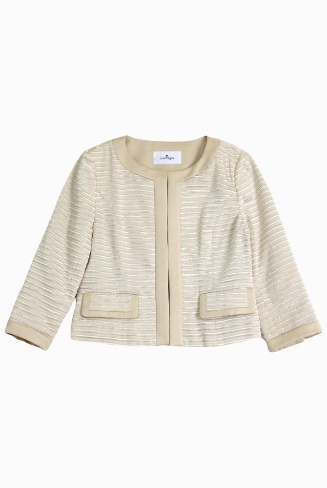 (70%세일) #COURREGES 꾸레쥬 폴리100% 혼방 스트라이프 자켓 (86246) 2