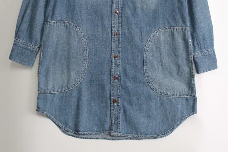 (70%세일) #BEAMS HEART 빔즈 하트 롱 청남방 - Women (93125) 4