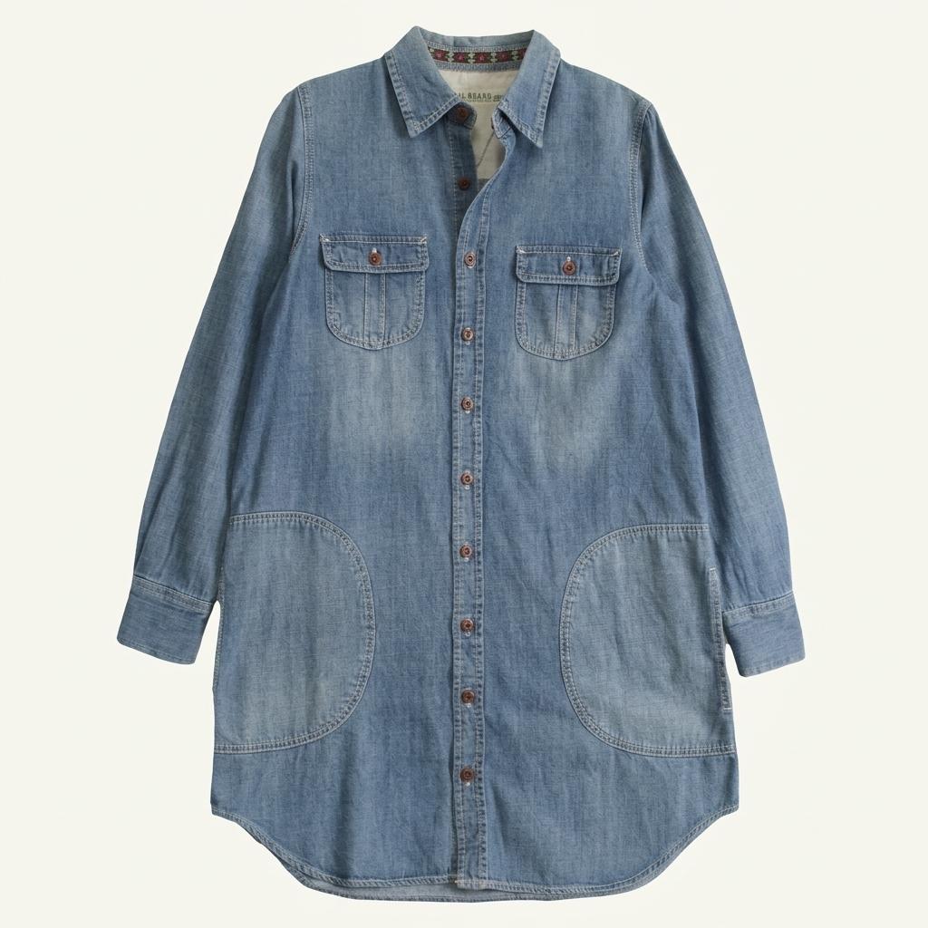 (70%세일) #BEAMS HEART 빔즈 하트 롱 청남방 - Women (93125) 1