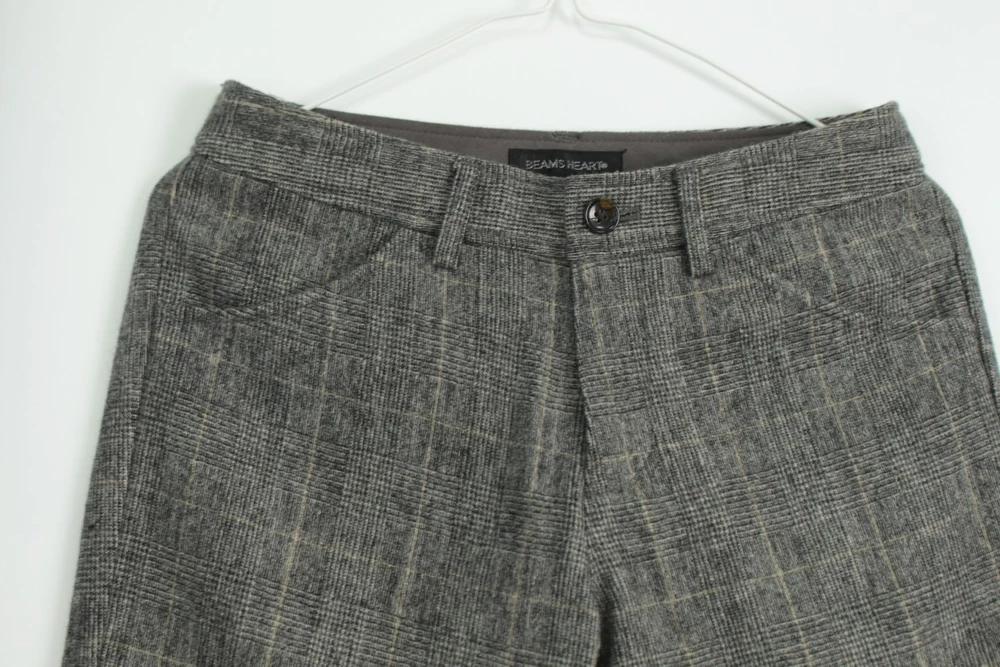 (70%세일) #BEAMS HEART 울 혼방 체크 팬츠 - Women (96411) 4
