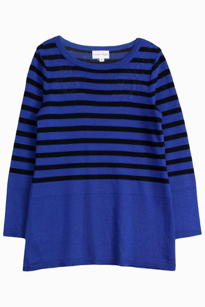 (70%세일) #COURREGES 꾸레쥬 울혼방 스트라이프 니트 (98114) 2