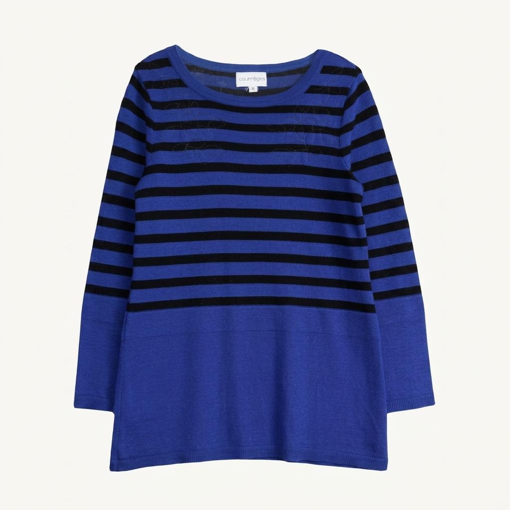 (70%세일) #COURREGES 꾸레쥬 울혼방 스트라이프 니트 (98114) 1