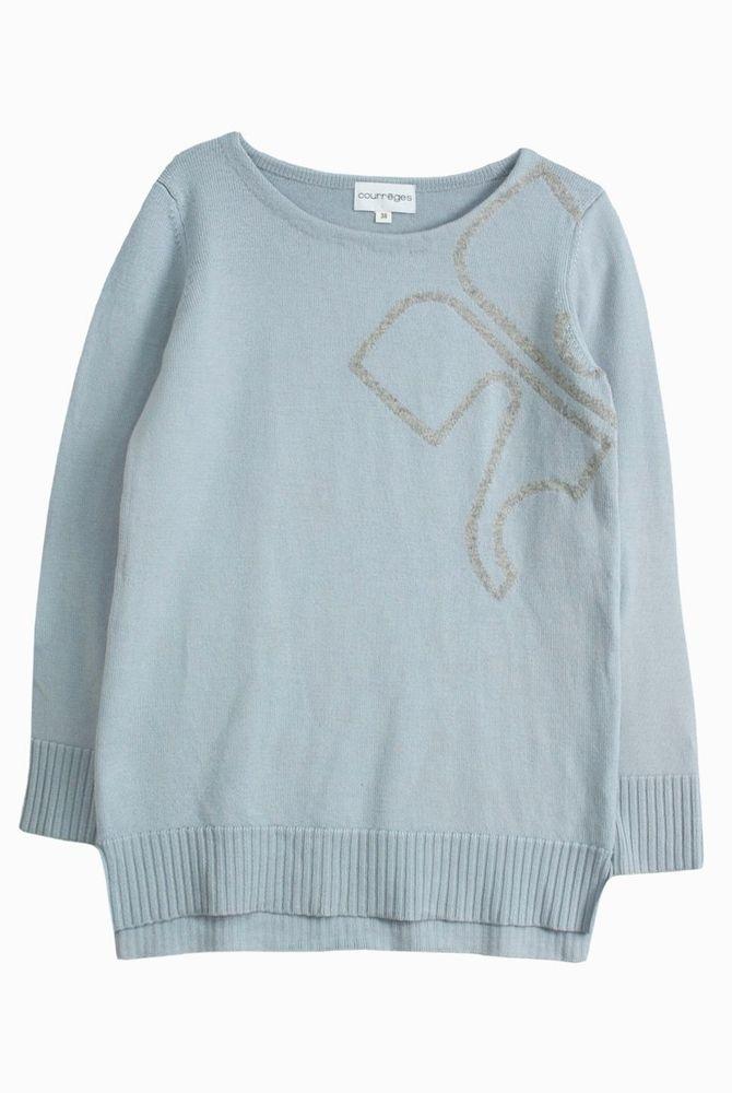 (70%세일) #COURREGES 꾸레쥬 울 100% 로고 니트 (98115) 2